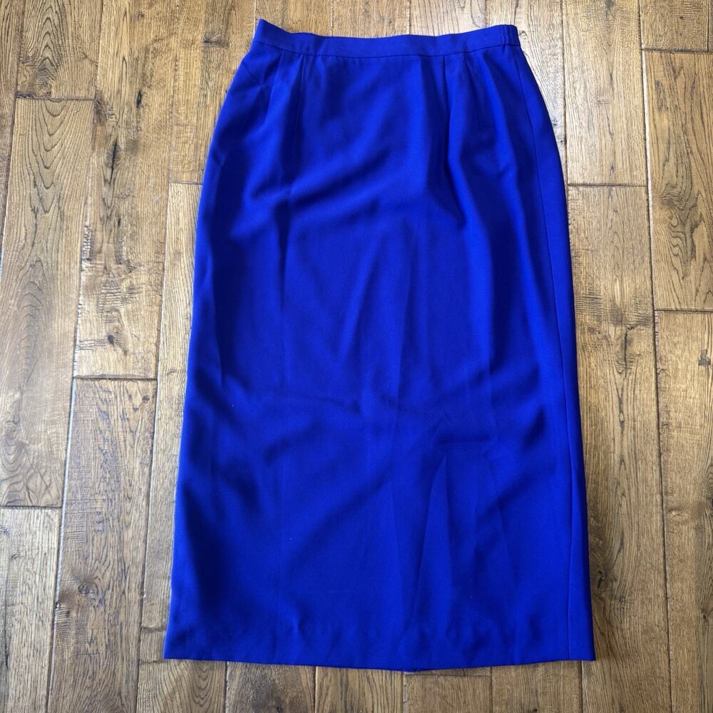 VTG Loryn Hunter Womens 3 Piece Pants and Skirt Suit Set Size 16 Purple NWT - Picture 2 of 16